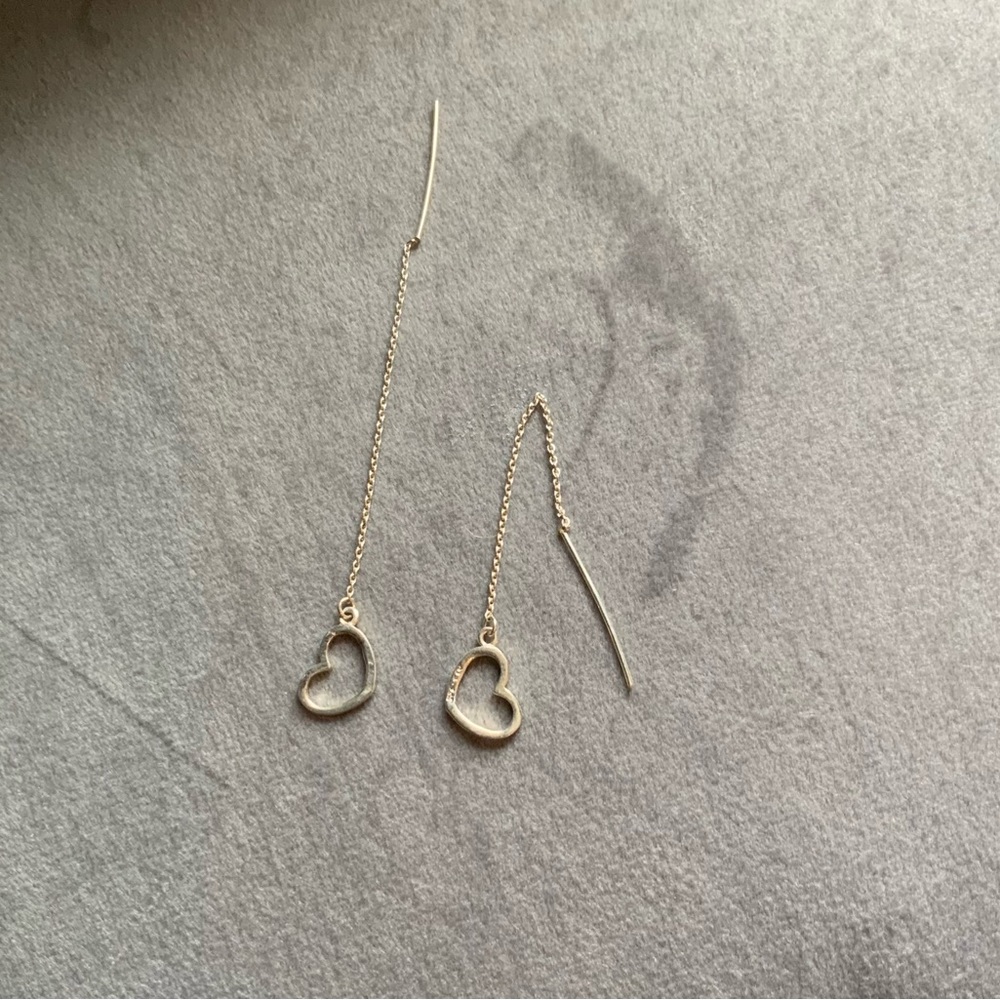 Silver Delicate Heart Shaped Earring’s